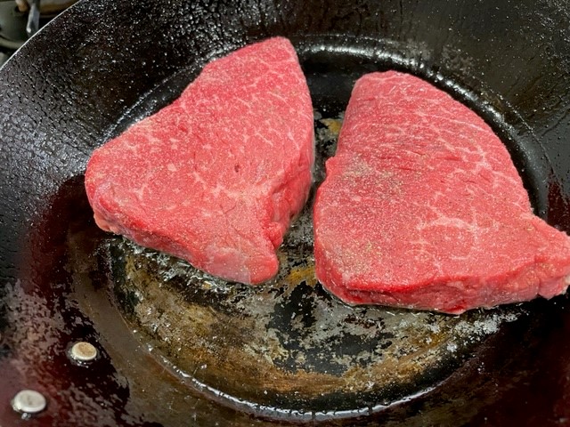 肉焼きはじめ